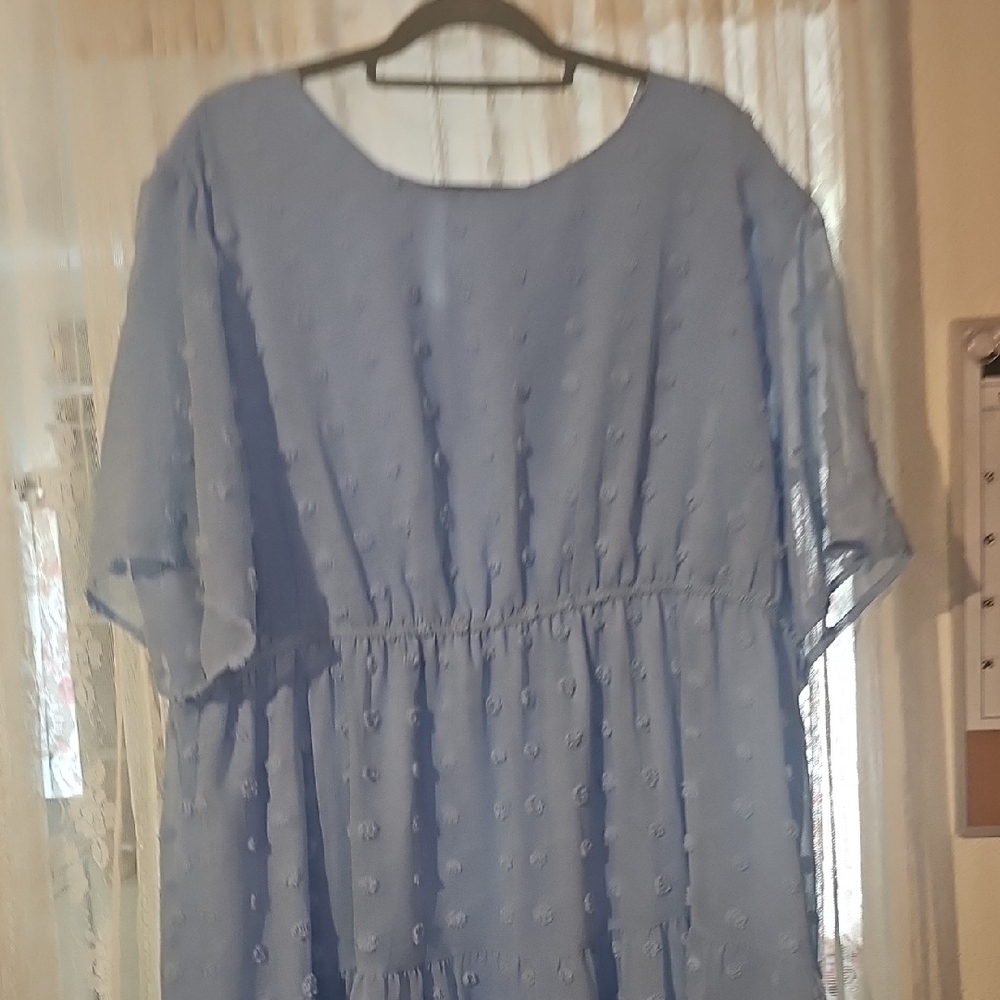 Light Blue Textured Dress